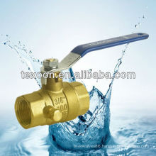 low lead threaded brass ball valves with drain